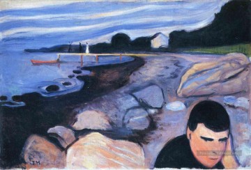  1892 Art - mélancolique 1892 Edvard Munch